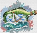 Морское послание (водорастворимая канва)