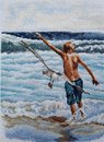 Мальчик и море (20,5*28,5 см)