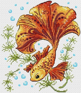 Волшебная рыбка (17*15 см)